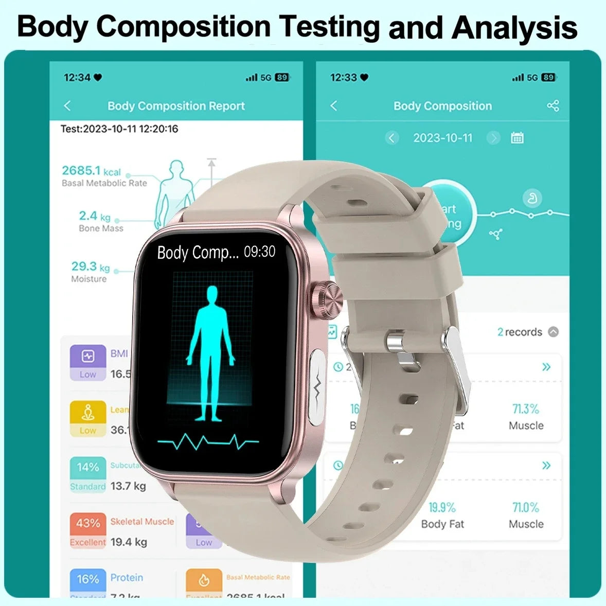 2024 New ECG+PPG Medical Grade Smart Watch Men Blood Glucose Blood Lipid Uric Acid Monitoring Bluetooth Call Health Smartwatches