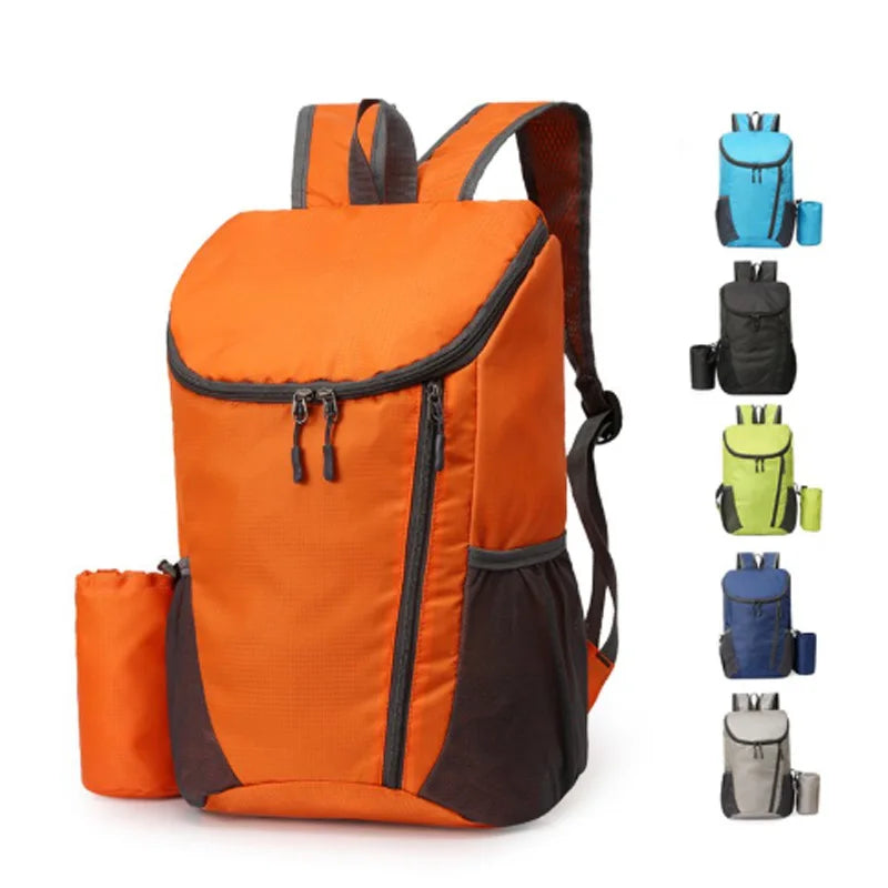 Minimalist Large Capacity Folding Backpack Unisex Portable Waterproof Outdoor Travel Sports Backpack Nylon Unisex Casual Backpac