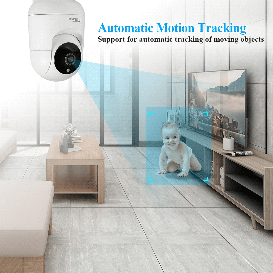 FUERS 4K 8MP WiFi IP Pet Camera Dog Camera Tuya Smart Home Security Wireless Surveillance Camera Baby Monitor Mini Cam