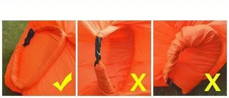 Portable Inflatable Sofa Chair - Quick Inflation and Deflation, Sofa with Storage Bag, Suitable for Travel, Camping - Picnicking