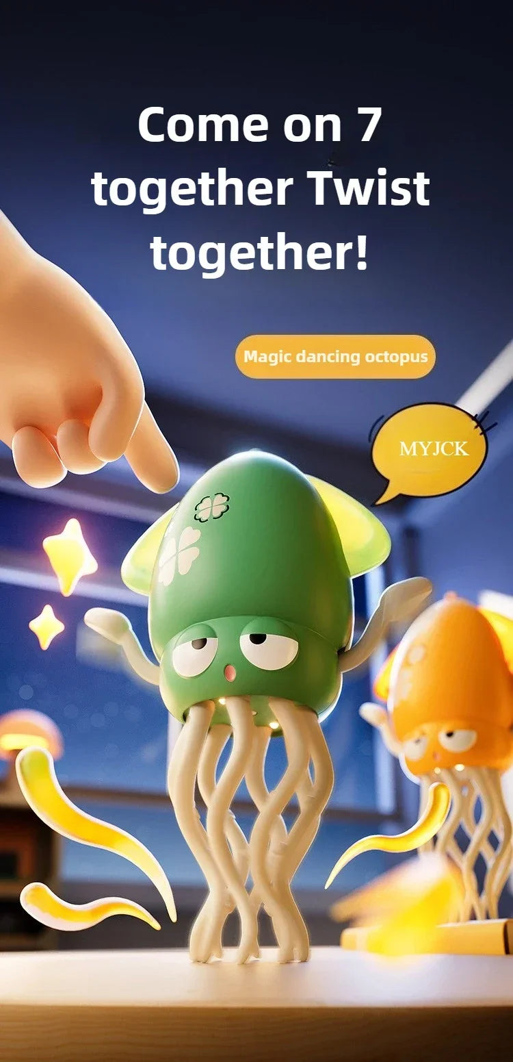 Dancing Octopus Electronic Pets Luminous Fidget Toys Interactive Antistress Stress Relief Toy for Toddler Baby Children Adult