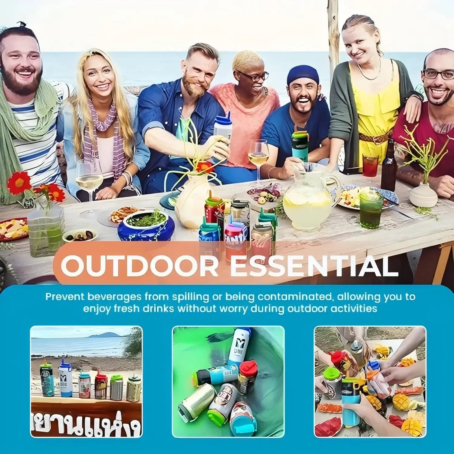 Can Lids With Straws Reusable Silicone Beverage Can Lids Leak-Proof Soda Can Covers With Straws For 2.13” Cans Pack Of 4