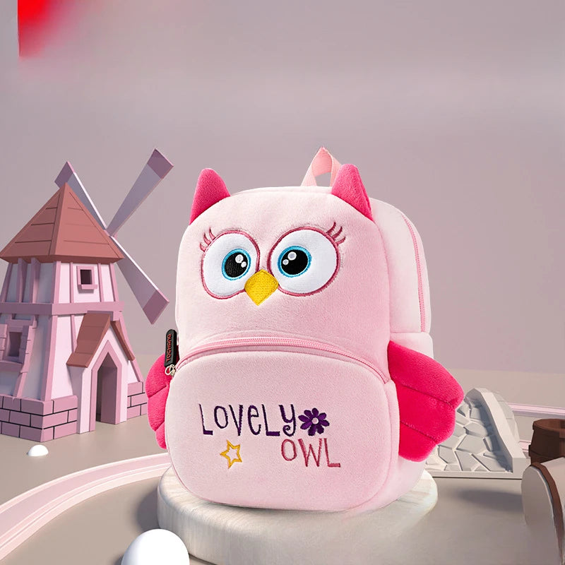 Popular Plush Backpack for Kindergarten Boys and Girls Children's Backpack for Babies Anti Lost Backpack for Babies Super Cute