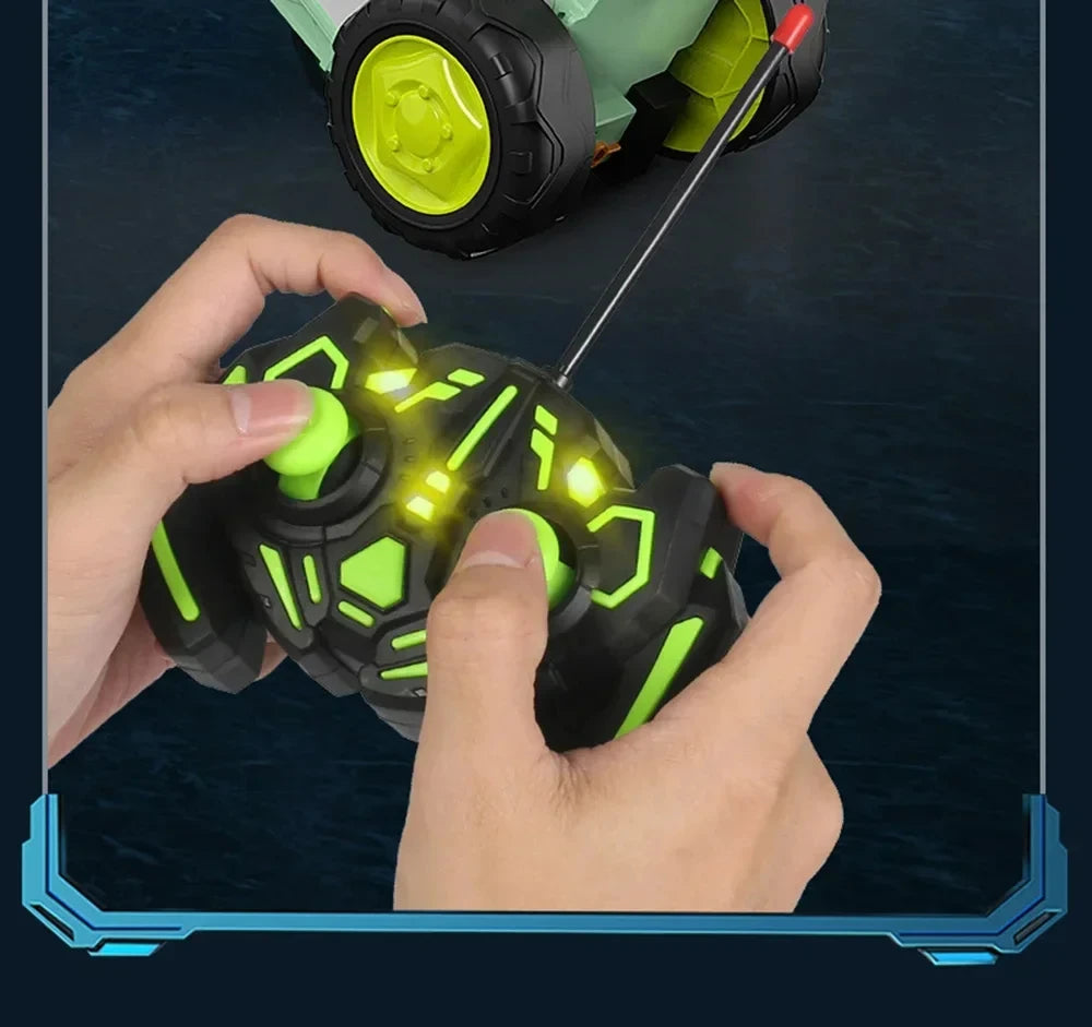 Crazy Jumping Stunt Car Wireless Infrared Remote Control Car Dance Lights Music Swing Fun New And Unique Children's Toys