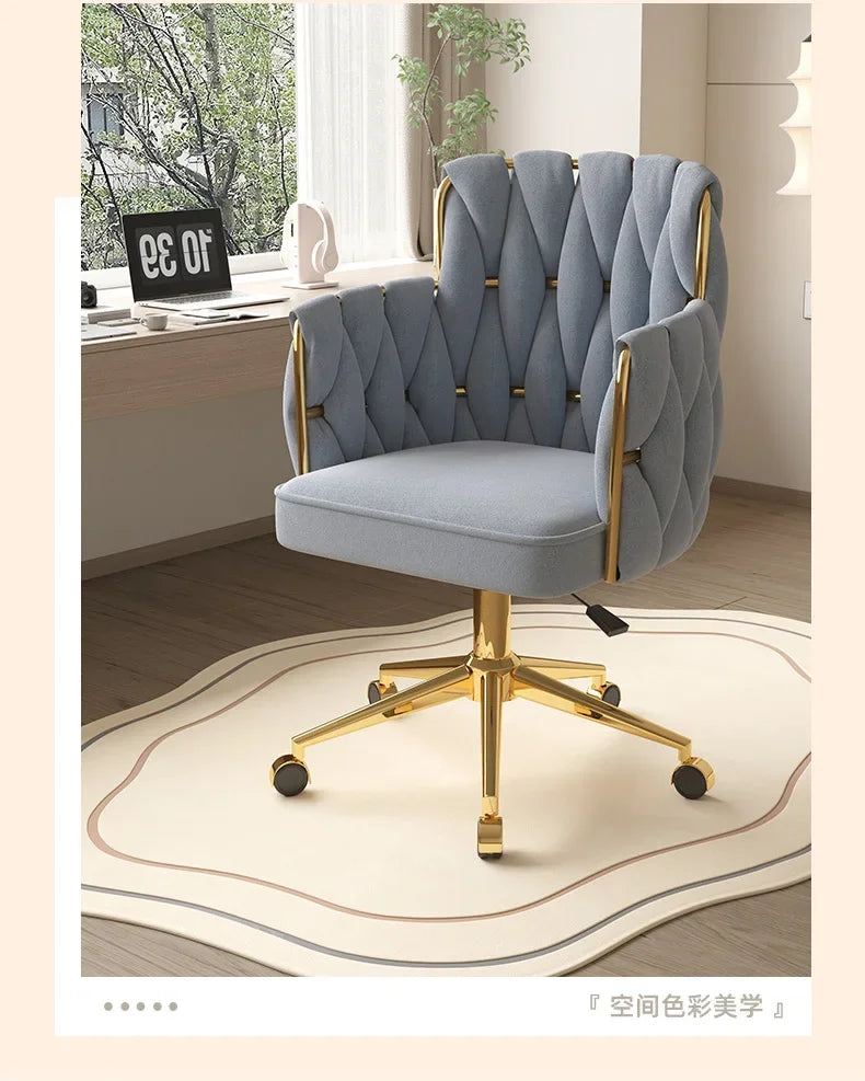 Study Throne Office Chair Vanity Modern Ergonomic Luxury Nordic Office Chair Designer Relaxing Sillas De Oficina Salon Furniture