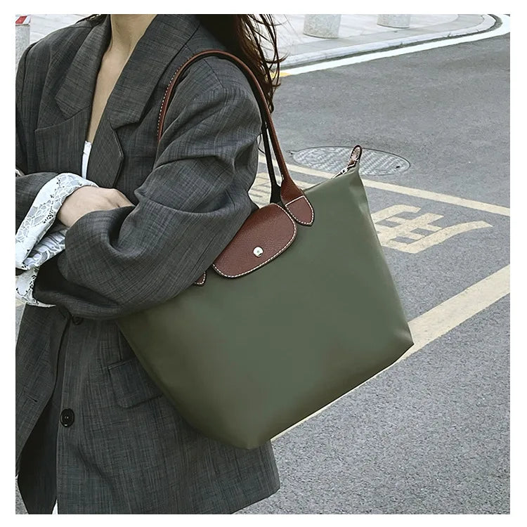 Women's shoulder bag new large-capacity tote bag armpit bag female Longxiang bag fashionable handbag