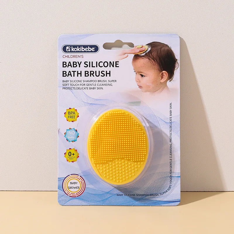 New Baby Care Accessories Fetal Head Fat Comb Infant Bathing Soft Comb Newborn Hair Cleaning Supplies Infant Comb Head Massager