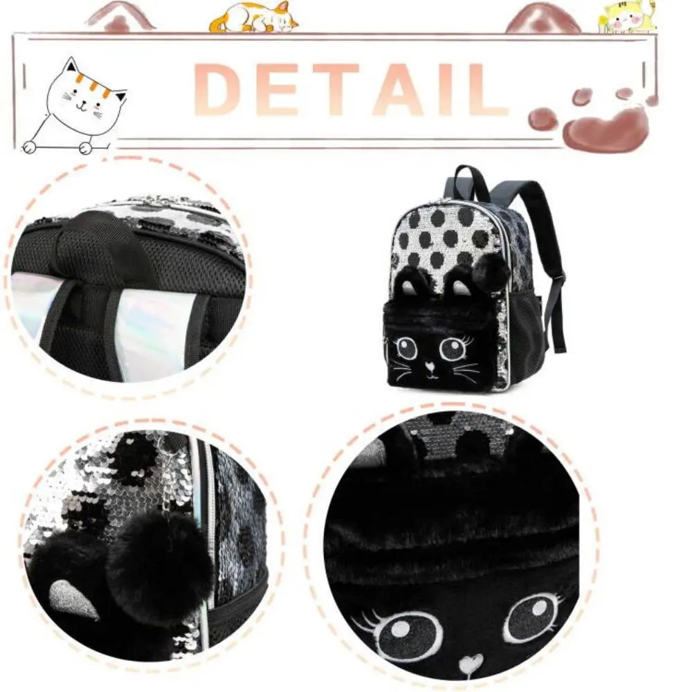 Backpack for Girls Kindergarten Bag Sequins Kindergarten Primary School Backpack Girl School Bag