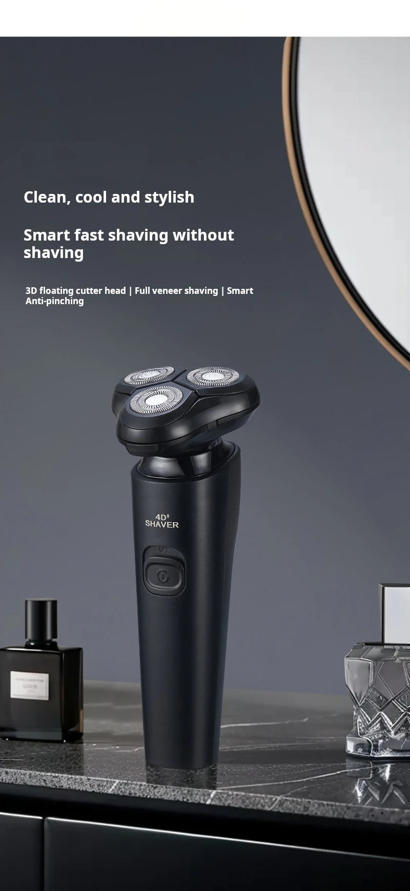 ZOZEN Electric Shaver Electric Razor Body Hair Clipper Cutting Shaving Machine for Men Women Beard Trimmer Washable Rechargeable