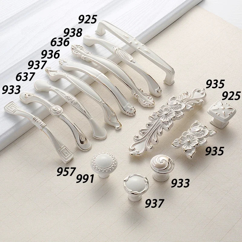 YM White Dressers Handle Kitchen Item Drawer Closet Wardrobe Gold Handle Cabinet Storage Door Cabinet Invisible Door Pulls Konb