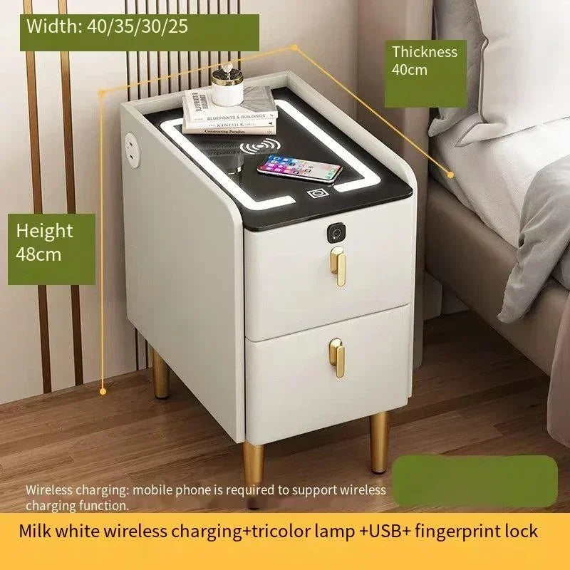 Night Table Bedside Nightstands Bedroom Bedside Furniture Gamer Narrow Bed Desk Nordic Drawer Closets Meubles De Chambre