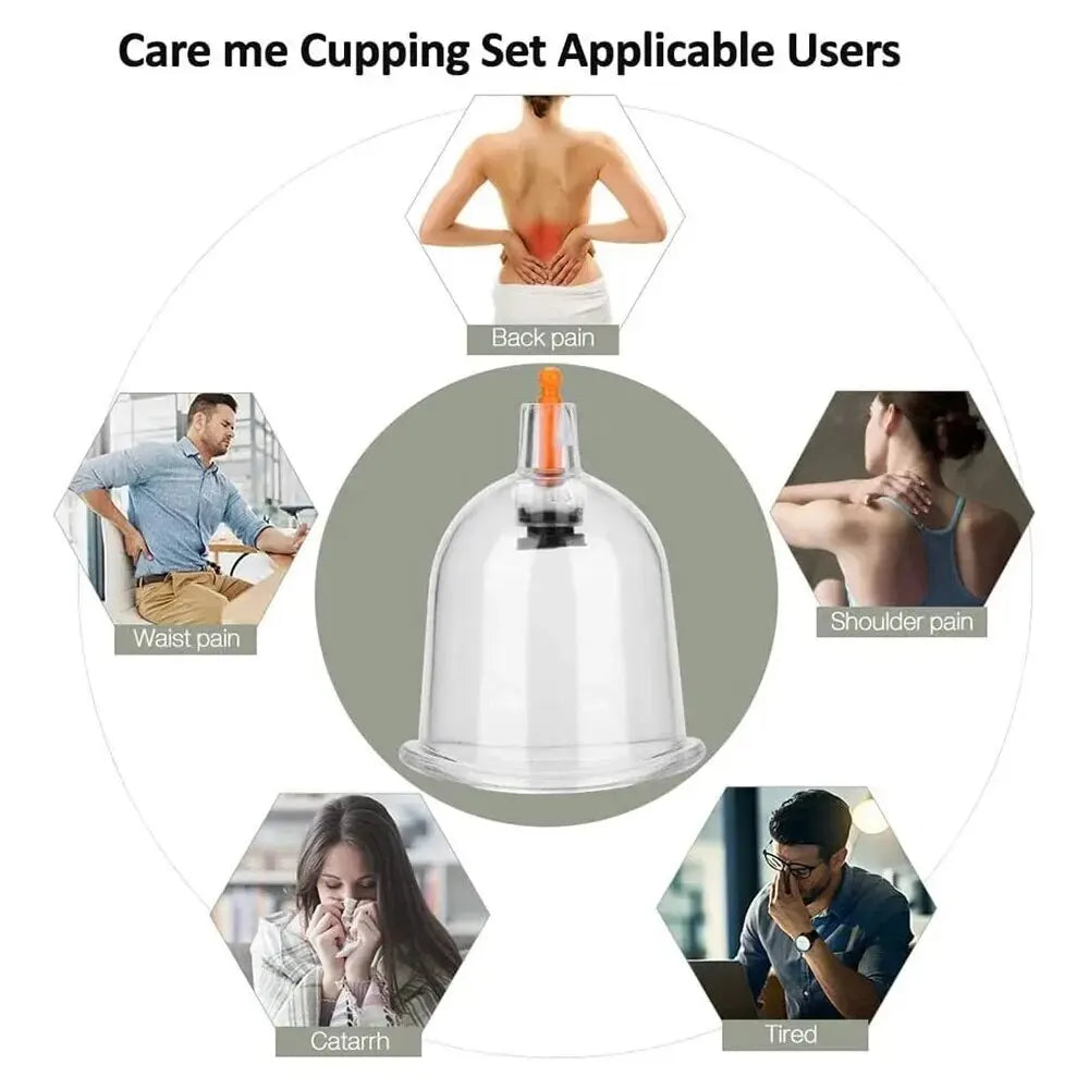 32 Pcs Professional Vacuum Cupping Cup Body Massager Suction Cups Set Back Massage Relaxed Detox Anti Cellulite Therapy Healthy