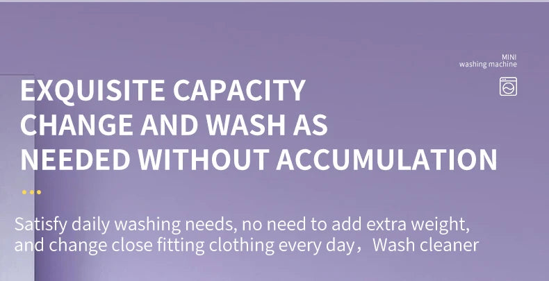 2L Wireless Mini Charging Wash in One Washing Machine Suitable for underwear, socks, pet clothes