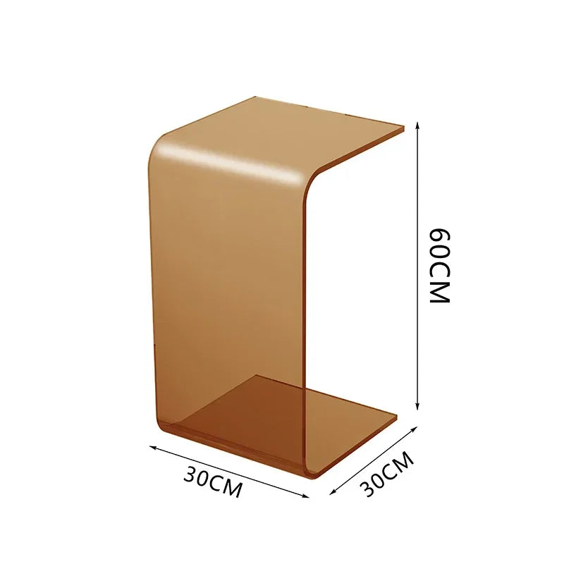 Acrylic Coffee Tables Sofa Small Side Table Modern Bedroom Nightstands Piaochuang Tea Desk Storage Desks Nordic Furniture