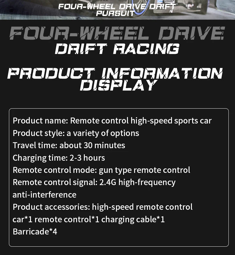 1/64 RC Car Four-Wheel Drive Remote Control Desktop Stunt Car Full Proportions Mini Racing Drift Car Toy Model Boy Gift