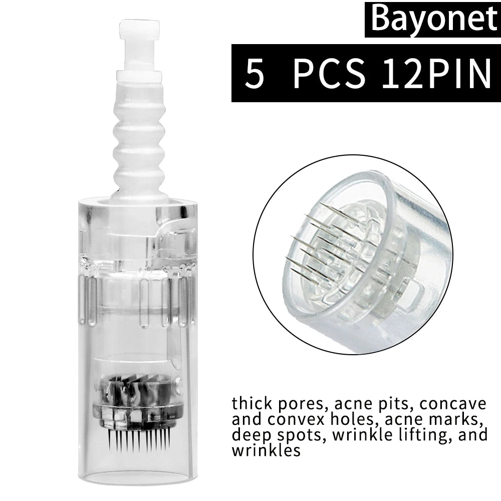 Dermapen Needle for Dr.imp pen Needle Pen 9Pin / 12Pin / 36 Pin Bayonet Screw Port for MYM Microneedling Electric Tattoo Machine