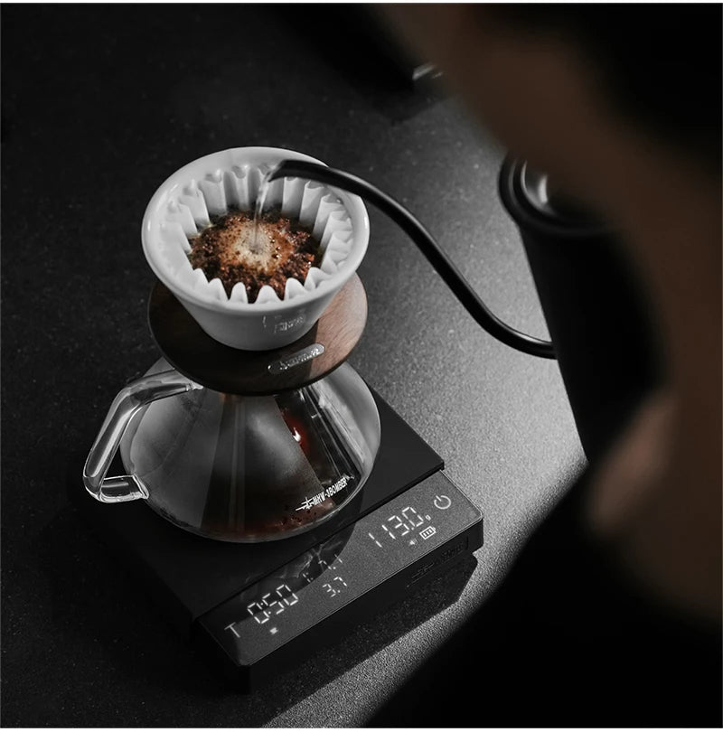 MHW-3BOMBER Upgrade Digital Kitchen Coffee Scale High Precision Rechargeable Espresso Electronic Scale Barista Accessories