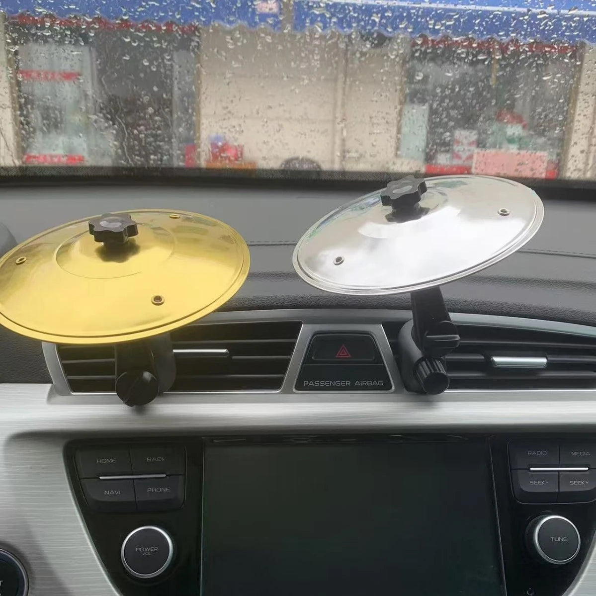 Universal Mini Drums Colliding With Cymbals Vent Decoration For Car Rugged Automotive Interior Accessories Crash Proof Design