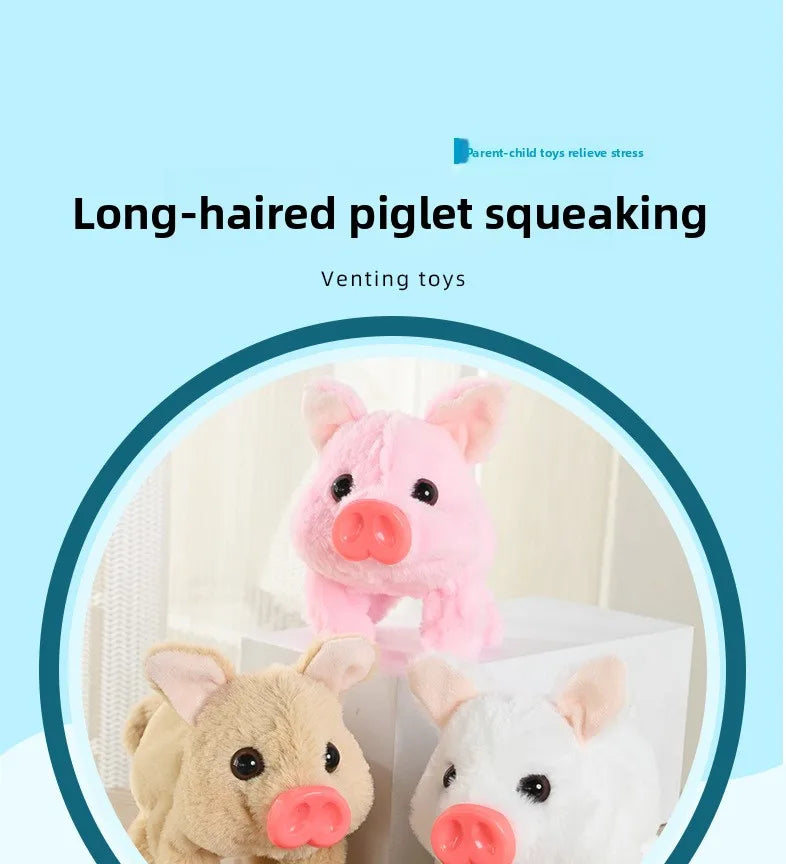 Electric Plush Leash Pig Simulation Called Walking Swing Electronic Pet Play House Doll Children's Toyshuggywuggytańczący kaktus