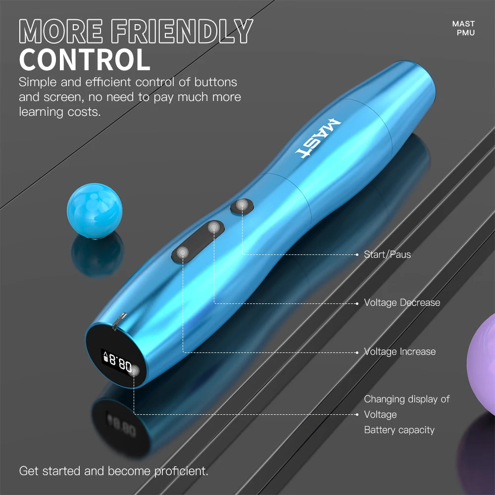 Dragonhawk Mast P20 Rotary Tattoo Machine Mast Tattoo 2.5mm Stroke Wireless Permanent Makeup Machine Pen Tattoo Supplies