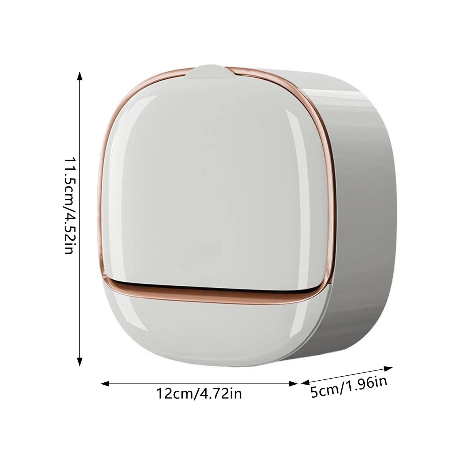 Wall-Mounted Soap Box with Lid Light Luxury Soap Holder Punch-Free Soap Box Drain Laundry Soap Box For Bathroom Kitchen