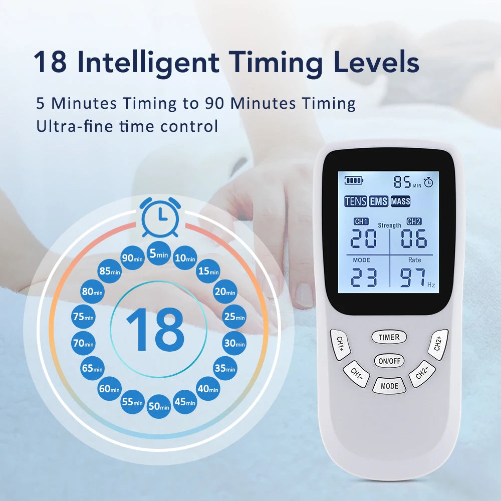 New Upgrade 36 Modes Tens Muscle Stimulator EMS Full Body Massaging Patches Back Waist Knee Digital Tool Muscle Relax Massager