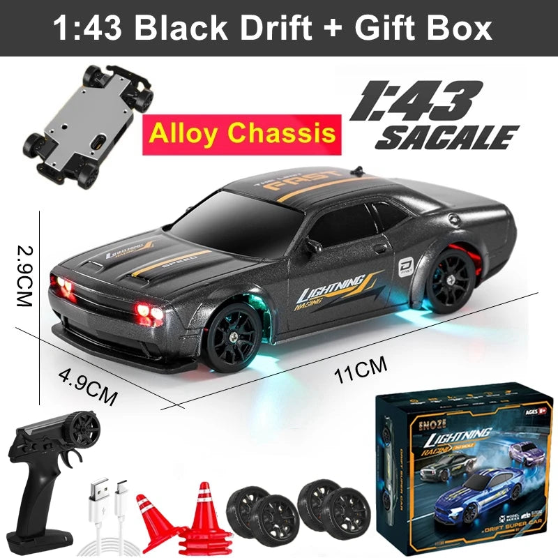 1/64 2.4G High speed Drift Rc Car 4WD Remote Control Car Four Wheel Drive Radio Controlled Mini RTR Racing Model Boy Toy Gift