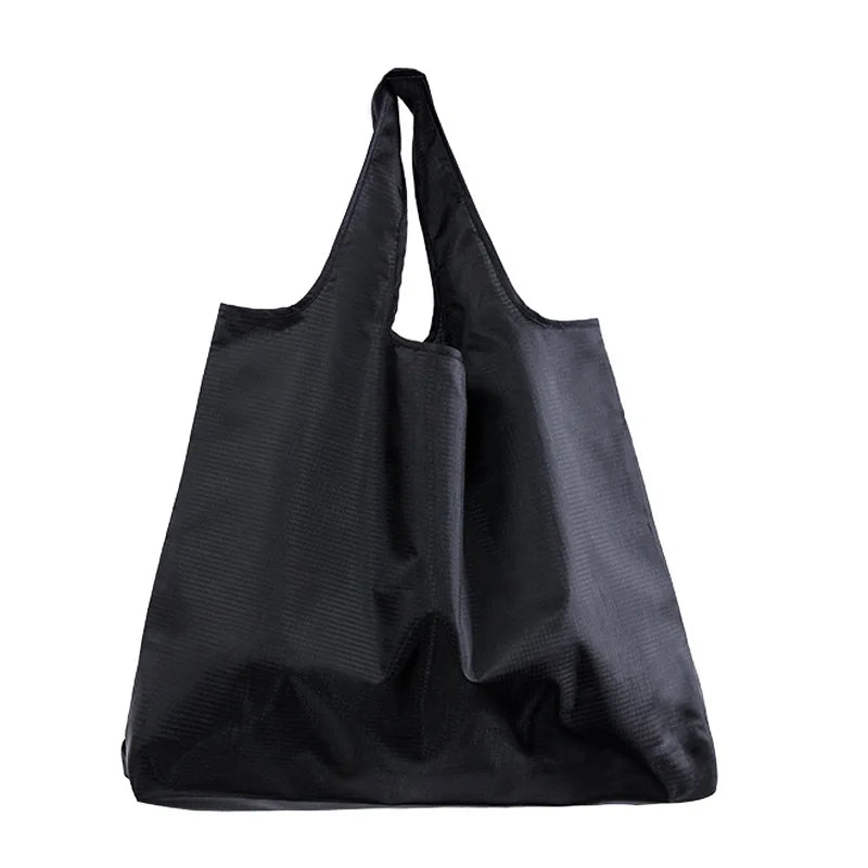 Eco-Friendly Folding Shopping Bag Reusable Portable Shoulder Handbag for Travel Grocery Fashion Pocket Tote