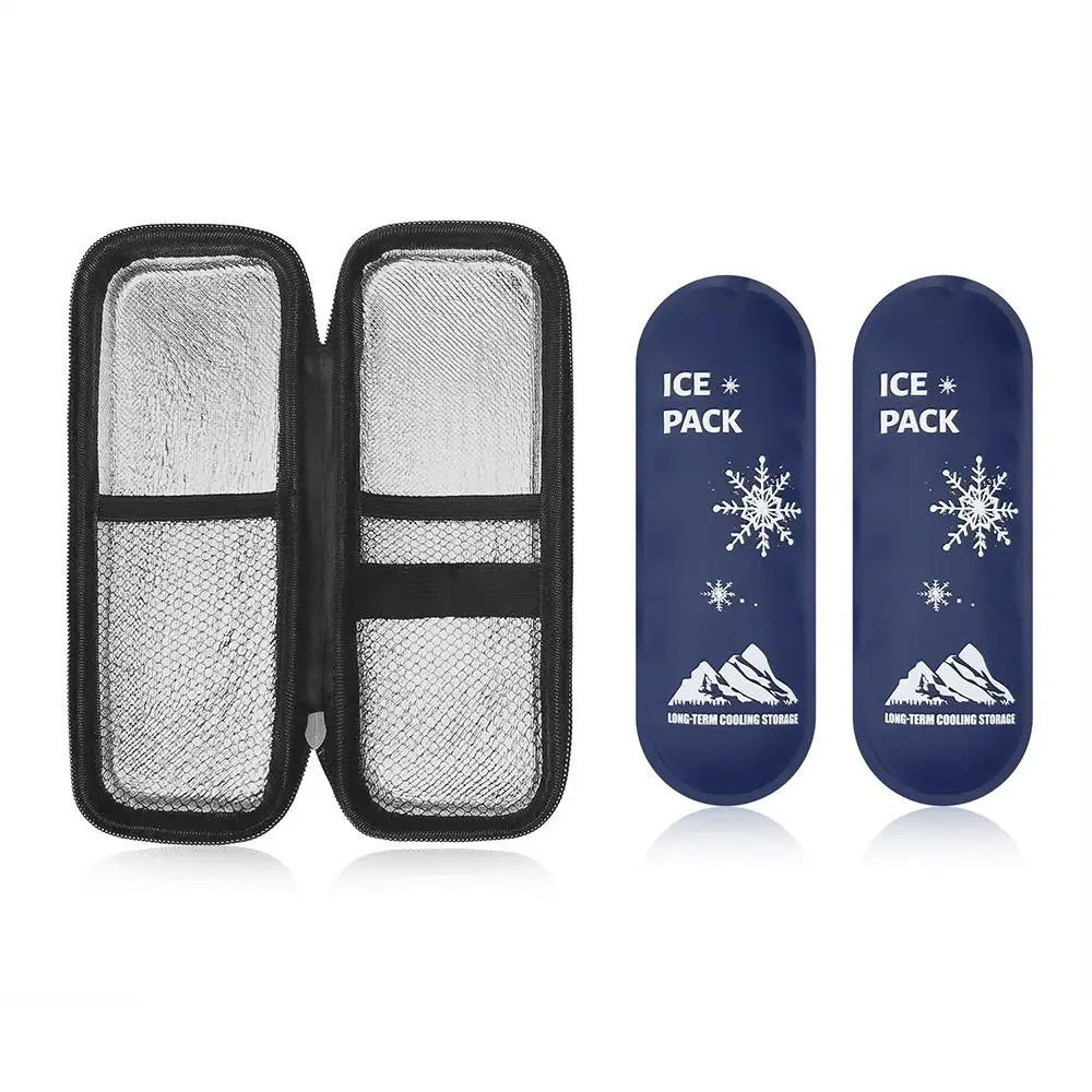Portable Insulin Cooling Bag Glaciated Cold Storage Bag Medicine Travel Pocket Cooler Pen Bag Pack Drug Freezer for Diabetes