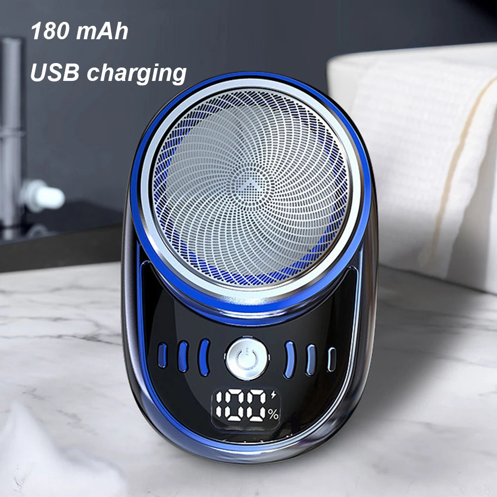 1/2PCS Mini Electric Travel Shaver For Men Pocket Size USB Charging Portable Painless Cordless Trimmer Knive Face Beard Razor  ﻿