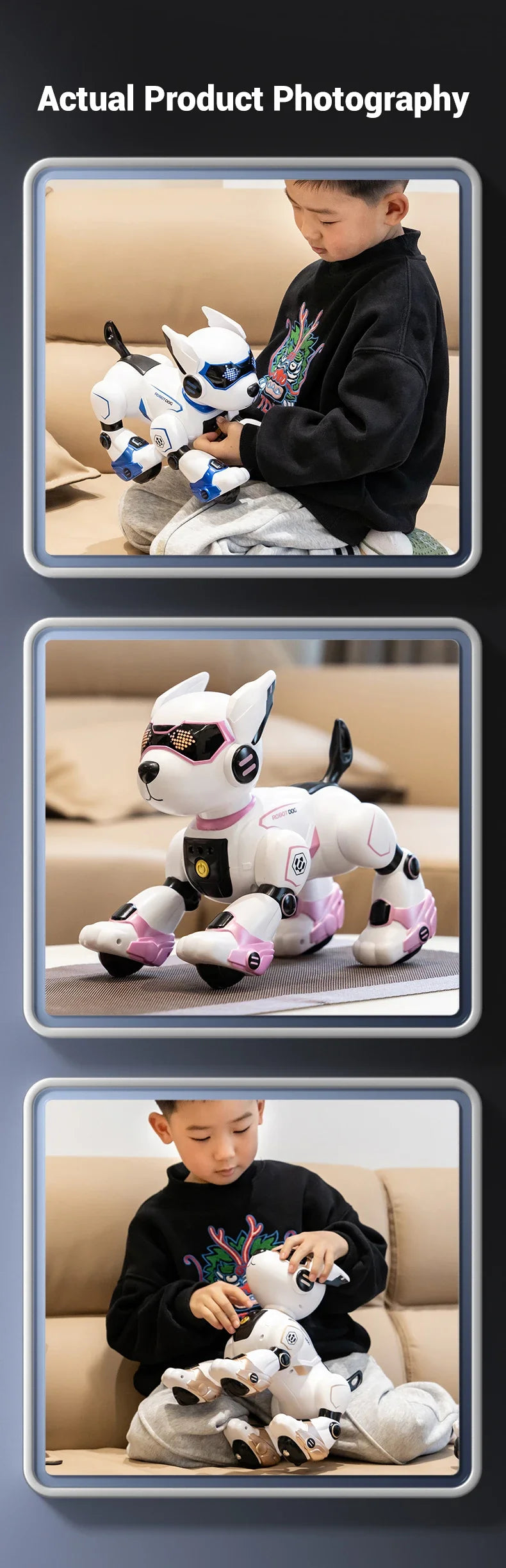 JJRC New Product R27 Smart Voice Robot Dog - Kids' Electronic Pet, Early Education Interactive Toy Robot Halloween Gift