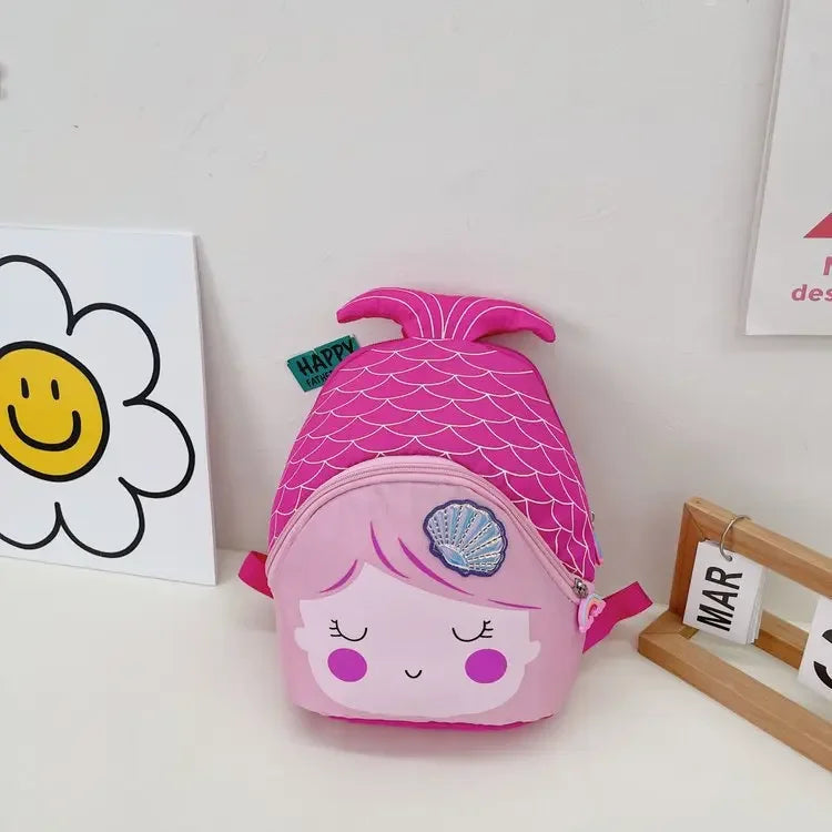 Kindergarten Sequin Princess Toddler Backpack Cartoon Fishtail Backpacks for Kids Cute Mermaid Children'S School Bag Purse Girls
