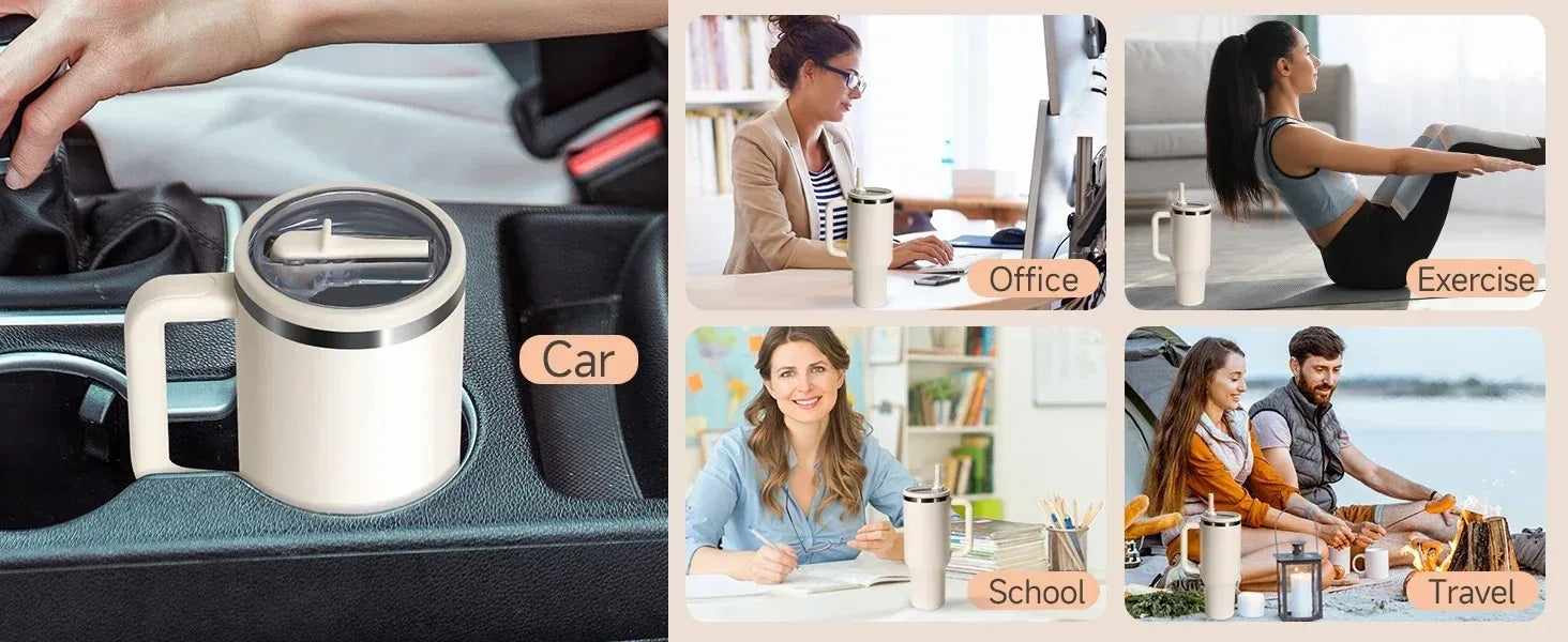 40oz Flip Straw Leak Proof Lid for Stanley Cup Spill-proof Cover Tumbler Lid Replacement for Stanley Cup Accessories Straw Cover