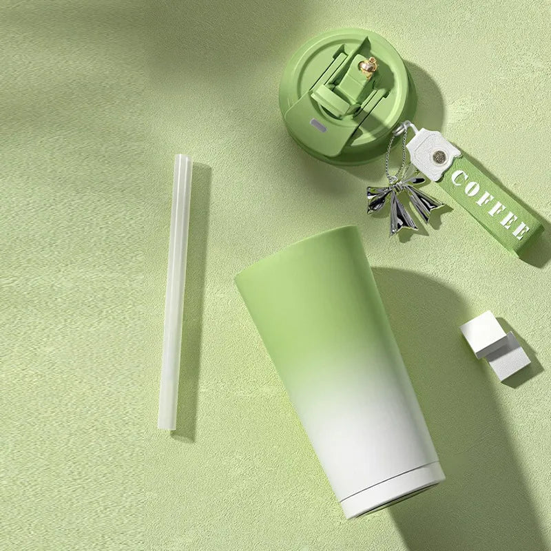 316 Stainless Steel Ceramic Inner Insulated Cup Sturdy And Durable Leak Proof And Portable With Insulation And Cold Protection