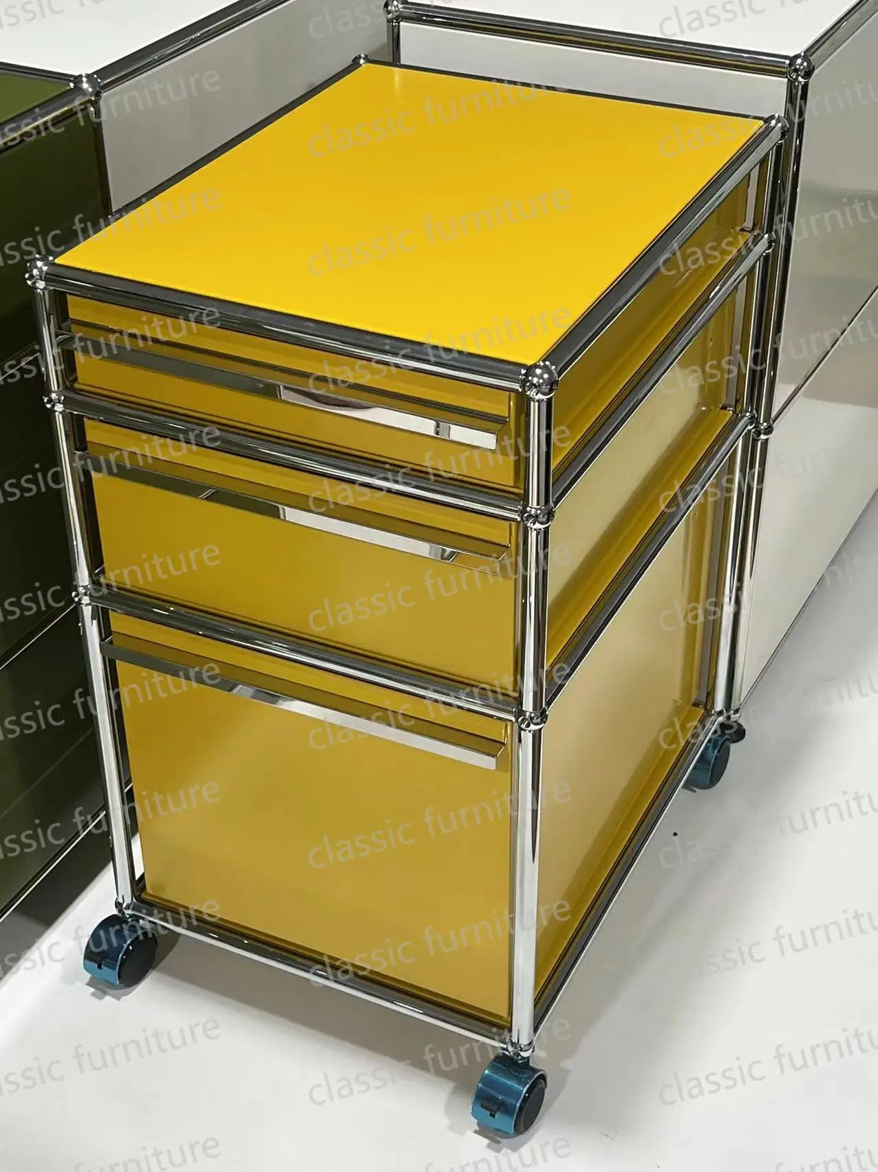 Modular Module Furniture Magazine CD Display Customized Metal Stainless Steel Cabinet  Storage  Sideboard Shelf DIY Living Room