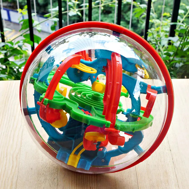 Maze Ball Mini 3D Magic Puzzle Intelligence  Idea Perplexus Maze Game Labyrinth IQ Gifts Display Stand for Kids and Adults