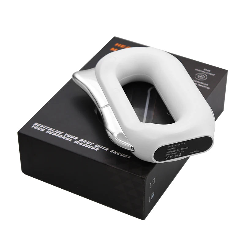 EMS Electric Fascia Scraper Micro Current Compression Muscle Vibration Relaxation Massager Body Lifting Scraper Massage Knife