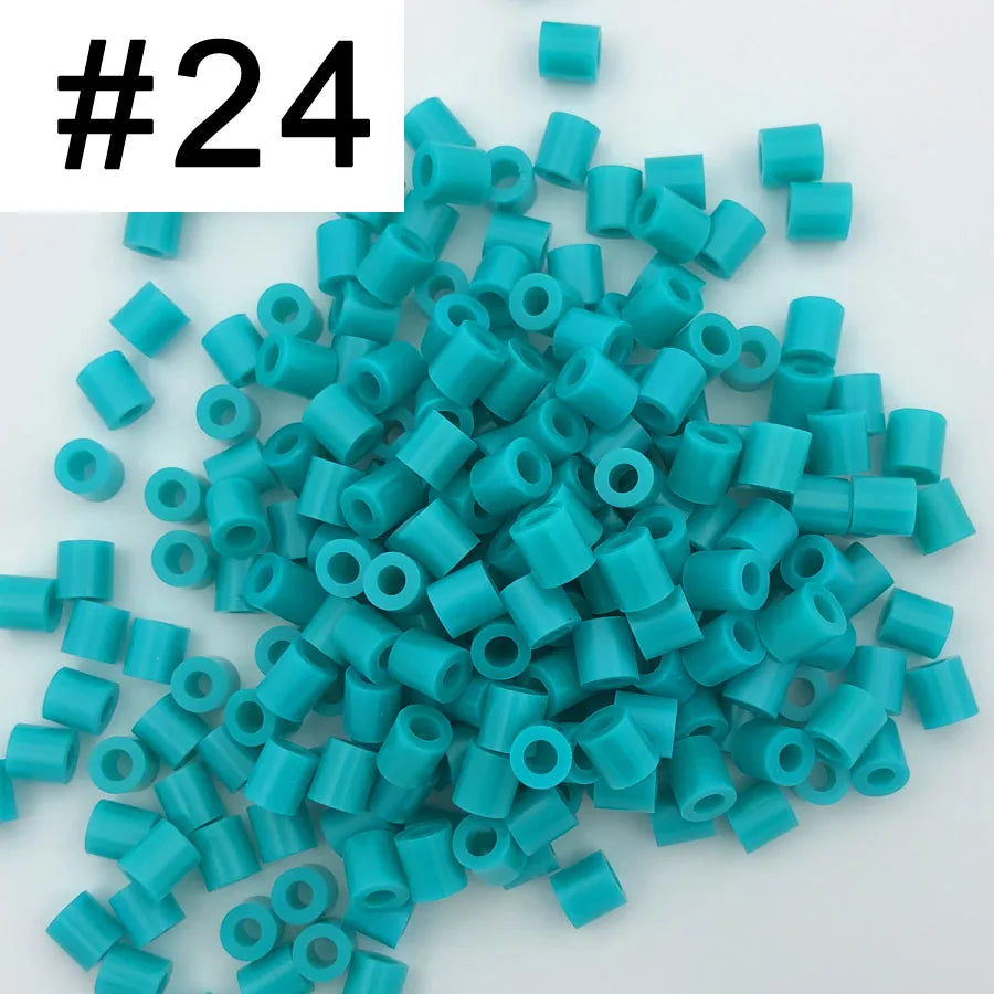5mm 1000PCS  Black white gray blue green purple Hama Beads for Kids Iron Fuse Beads diy Puzzles Pixel Art Gift Children Toy