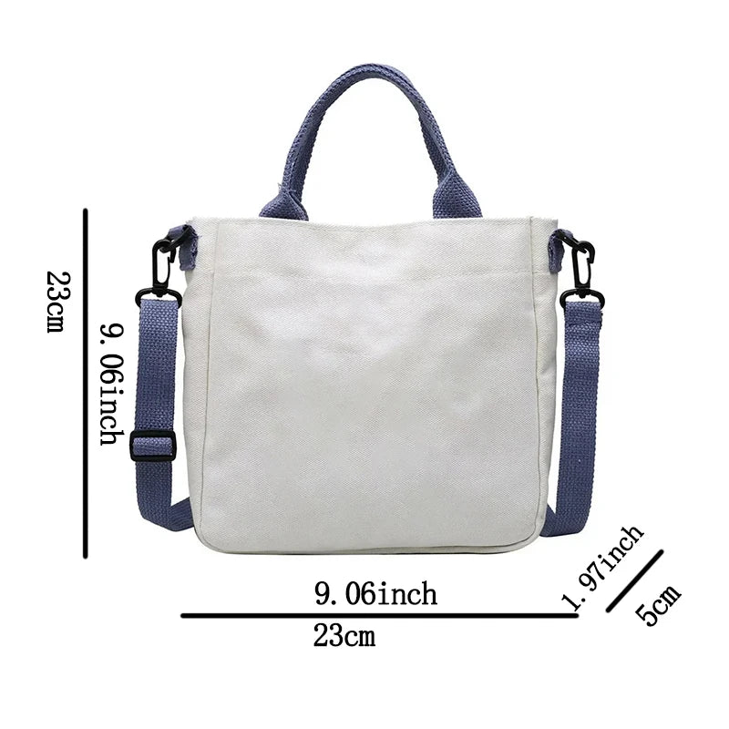 Minnie Disney Women Men Canvas Bags Shoulder Bag Fashion Tote Bags Girl Cartoon Tote Bag Large Capacity Handbag Shopping Bags