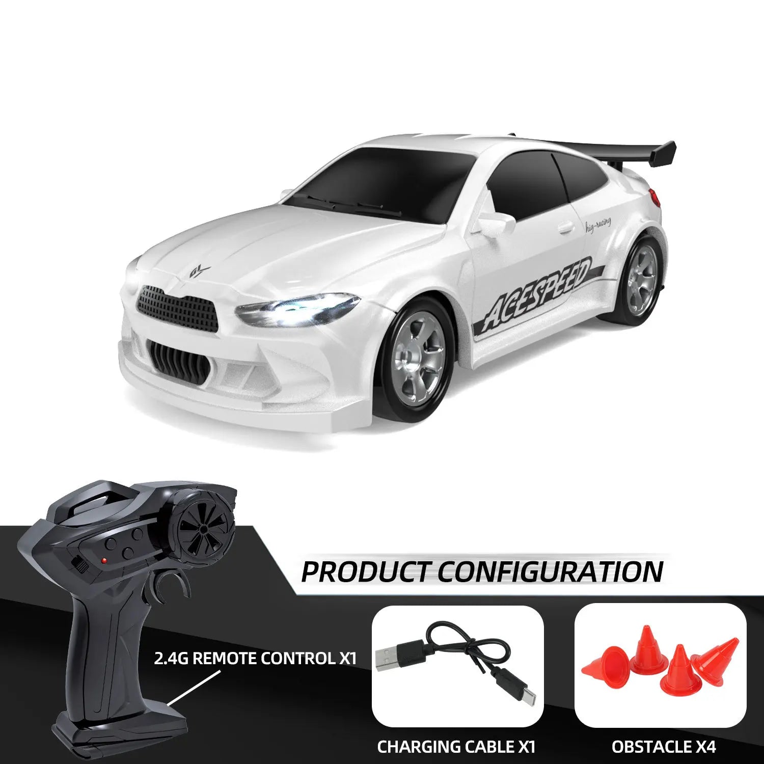 2025 New 1/64 Rc Car Desktop Remote Control Car Toy Stunt Remote Control Drift Car Rc Mini Racing 2.4g Simulation  Toy Model Gif