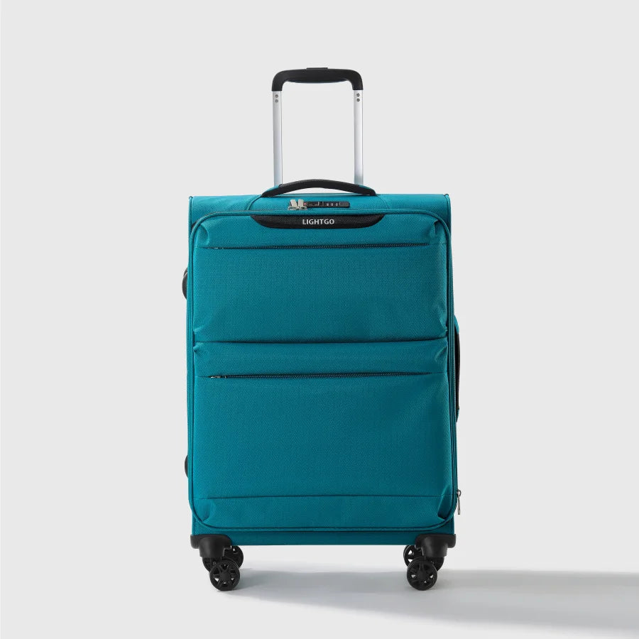 LightGo Ultra Lightweight Waterproof Expandable Large Capacity Suitcase 8 Wheel Silent Spinner Fashion Check in Luggage Carry-on