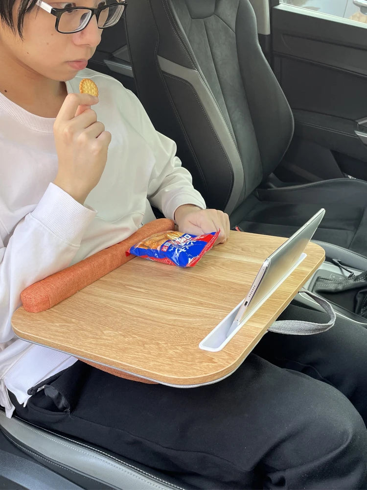 MUMUCC Lazy Laptop Table with Cushions and Slots, Multifunctional  Mini Pillow Table, Portable Room Desk, Office Lumbar Support