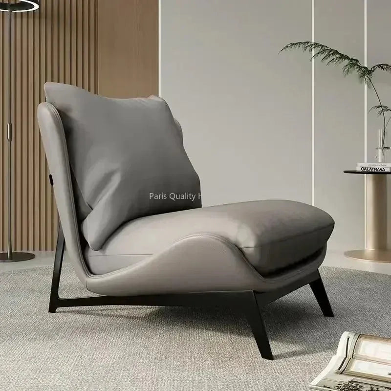 Single Sofa Chair Balcony Living Room Bedroom Leisure Lazy Sofa Lounge Chaise Accent Chair Upholstered Reading Recliner Couch