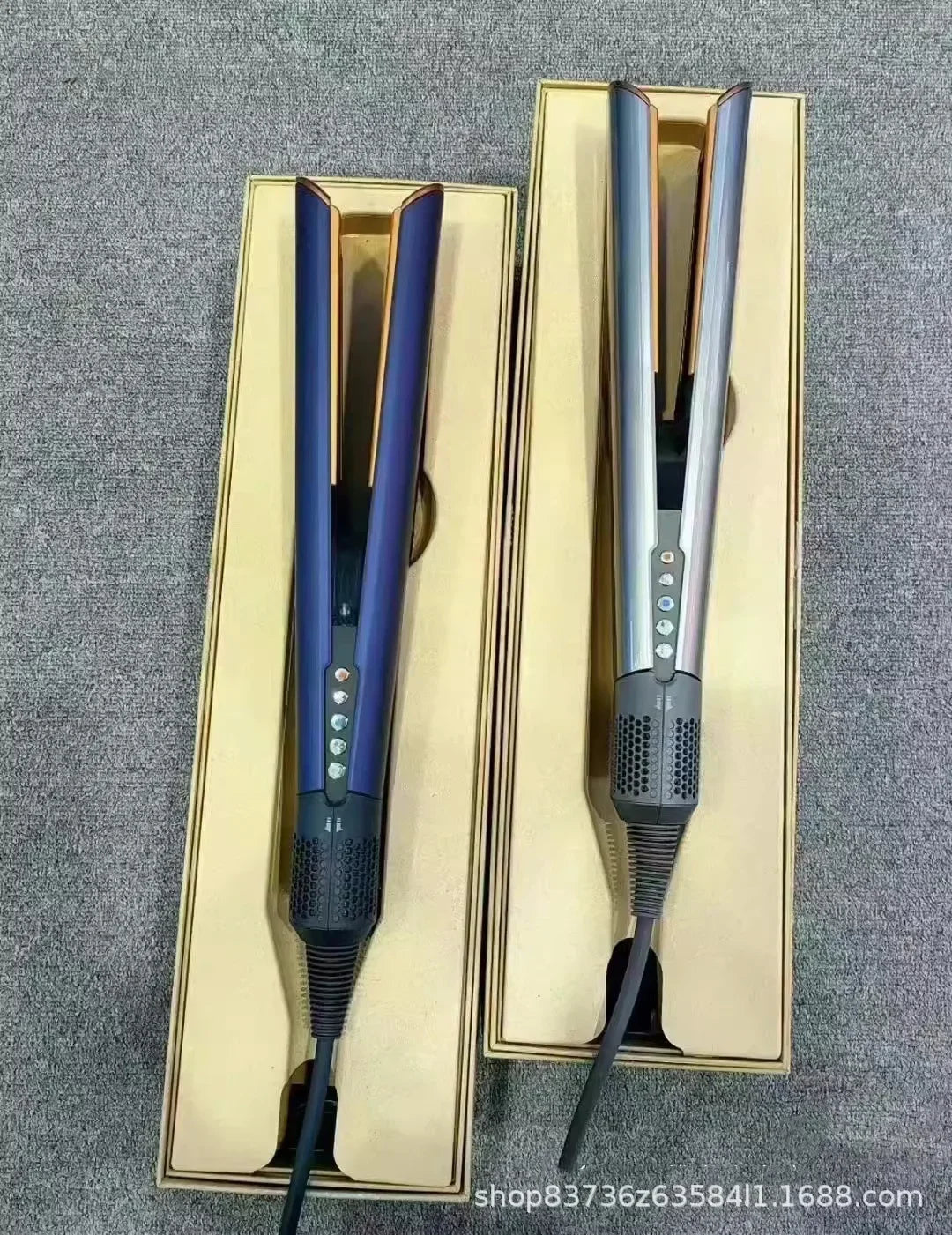 New Dry and Wet Flat Comb Portable Curling Iron Hair Salon Negative Ion Curling Iron Hair Dryer Straight Clip  Cepillo Rizos 다이슨