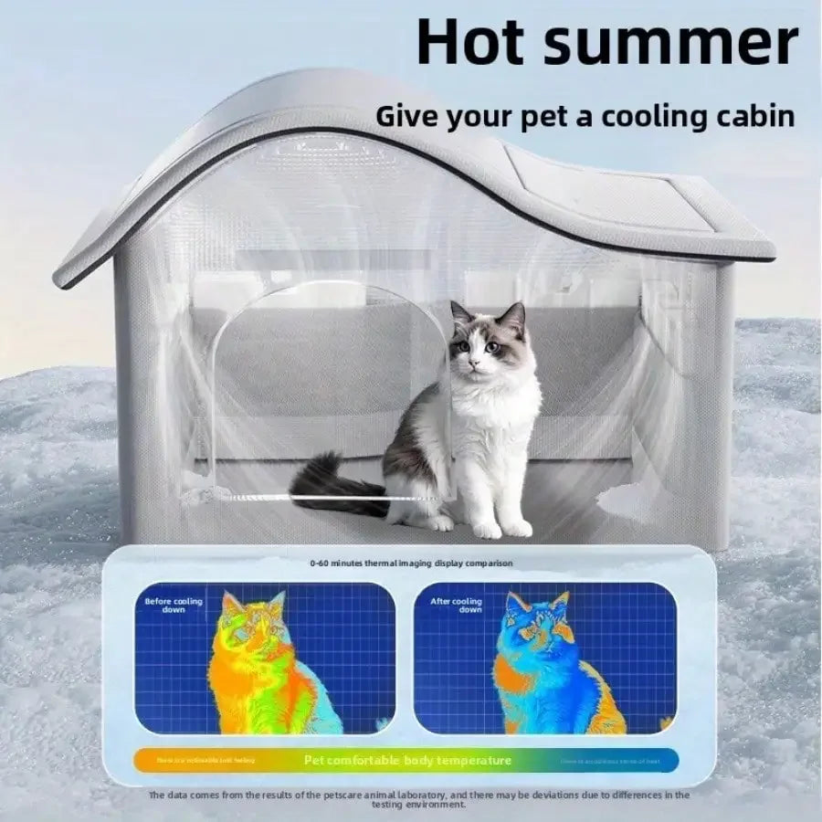 summer small Cat dog Ice House Air Conditioning BED Summer Cooling Tool Nest Dog Dog Four Seasons Pet Ice House