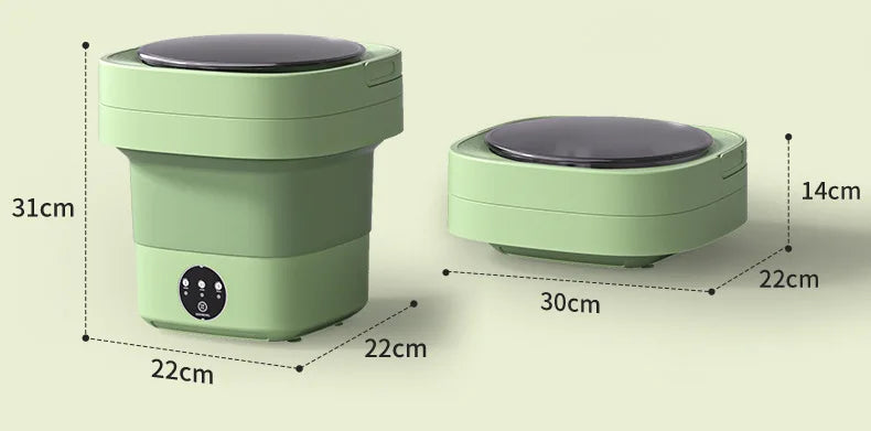 Foldable Mini Washing Machine Portable Mini Socks Underwear Panties Washing Machine Big Capacity 3 Models With Spinning Dry