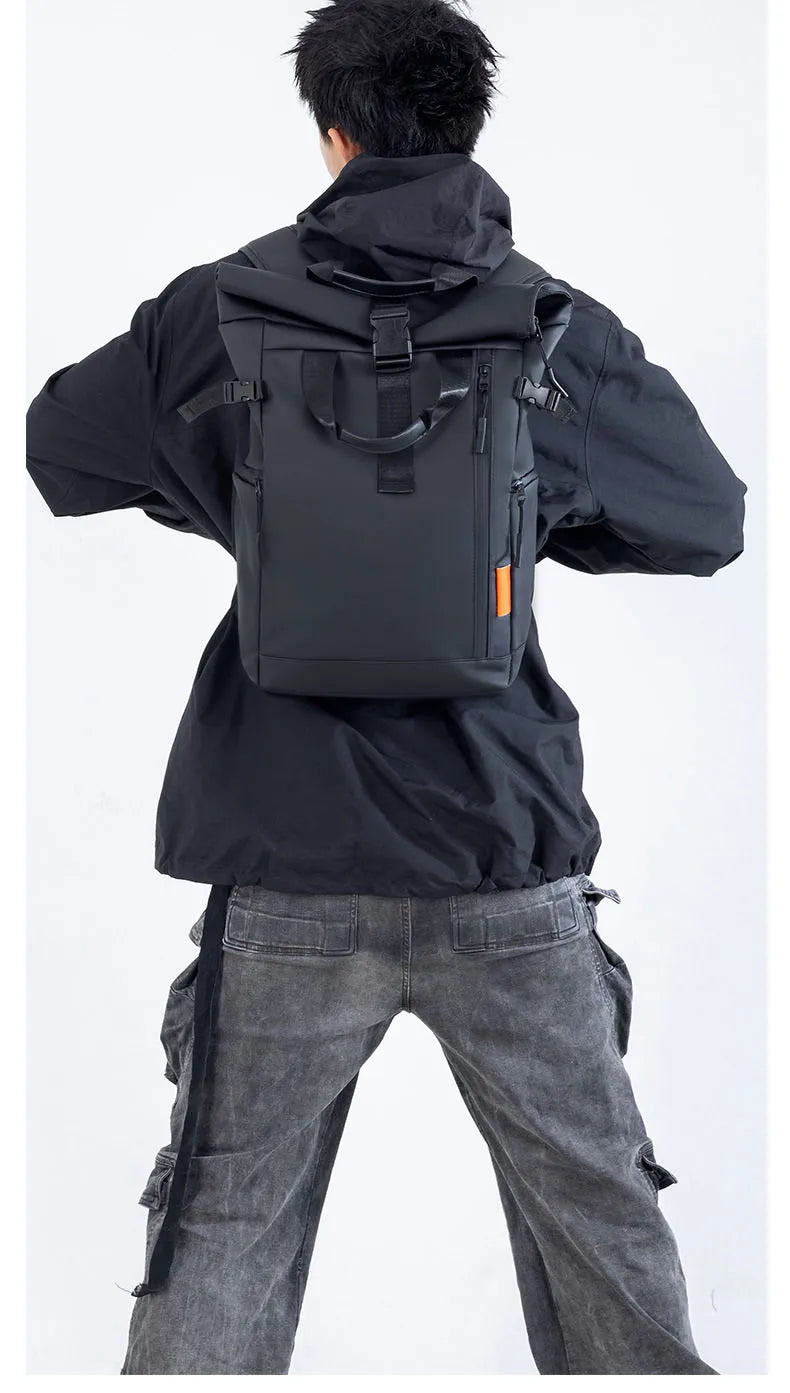 Men's Travel Bag 15.6inch Laptop Computer Backpack Outdoor Waterproof Camping Hiking School Bag College Business Rucksack