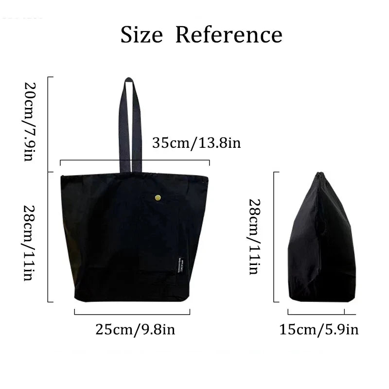 Japanese Korean Lunch Bag Cotton Canvas Large Solid Color Drawstring Portable Thermal Insulated Picnic Storage Bento Box Bag