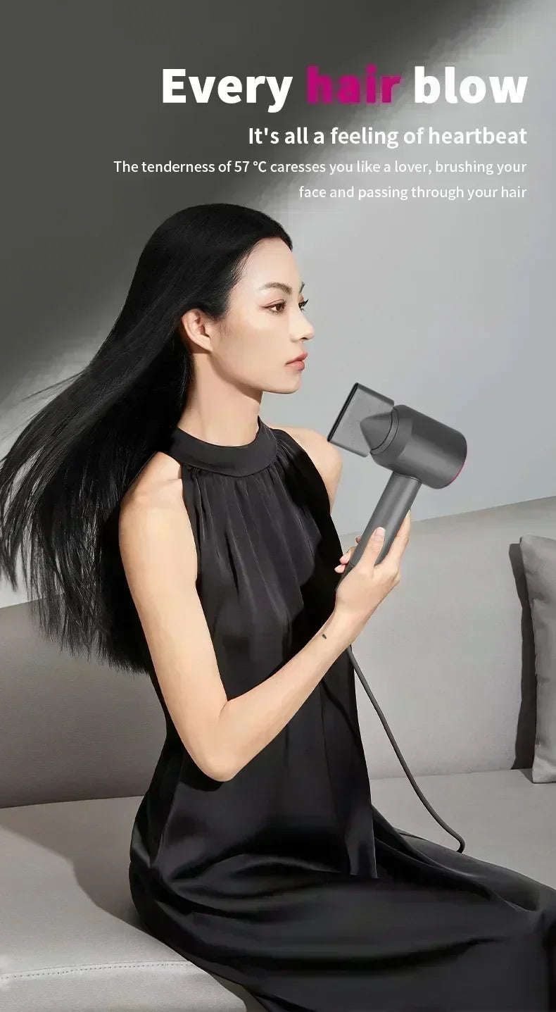Ionic Hair Dryer with Hot and Cold Air Functionality – Lightweight 5 in 1 Professional Styling Tool for Easy Blowouts
