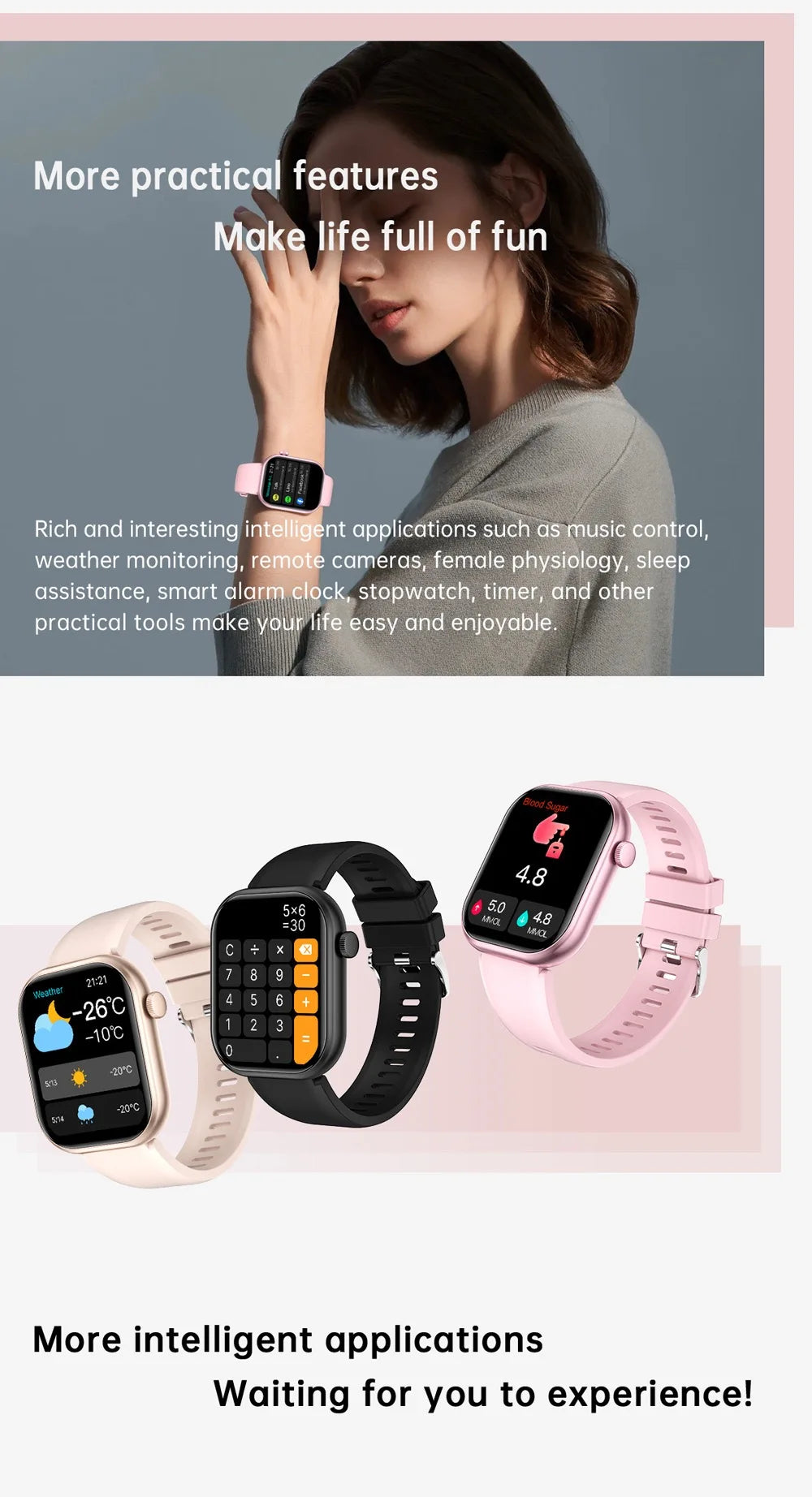 2025 New Watch 10 NFC Bluetooth Call Smart Watch Women Men Heart Rate Voice Assistant 100+Sports Ladies Smartwatch For Xioami
